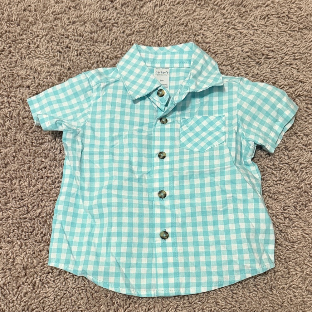 Carter's Striped and Checkered Kids Button Down Shirts - Picture 8 of 9